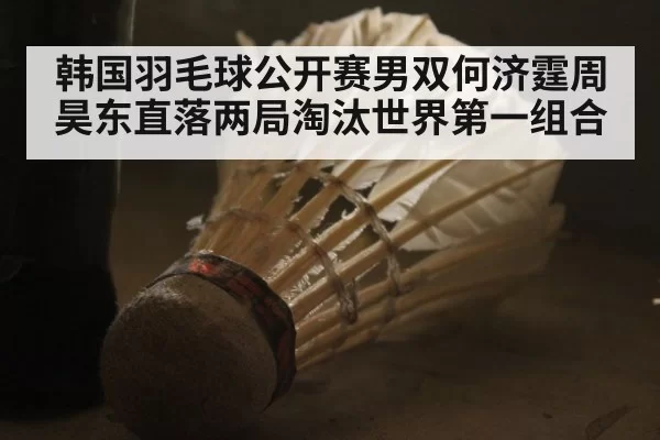 韩国羽毛球公开赛男双何济霆周昊东直落两局淘汰世界第一组合